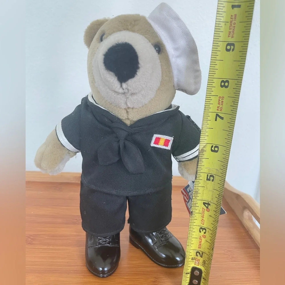 Vintage 1994 Patriot‎ Bear Marine Teddy Bear plushie Limited edition Collectible